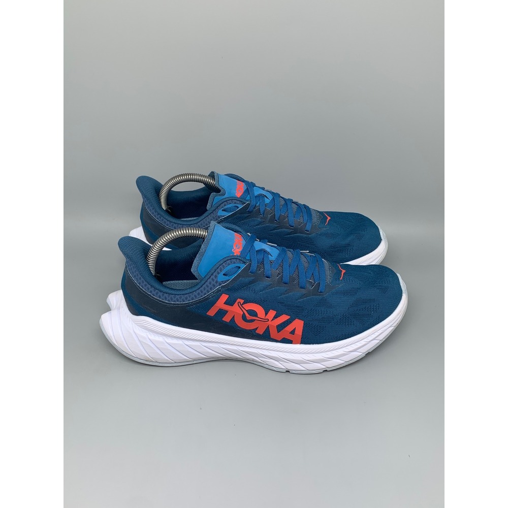 Hoka One Carbon X 2 Blue Road Running Shoes Women's Sz 9.5